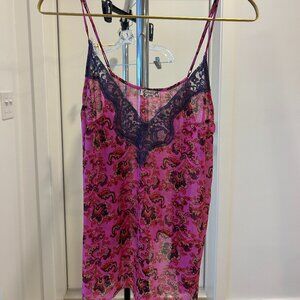 Intimately Free People Pink Paisley Cami XS NWT